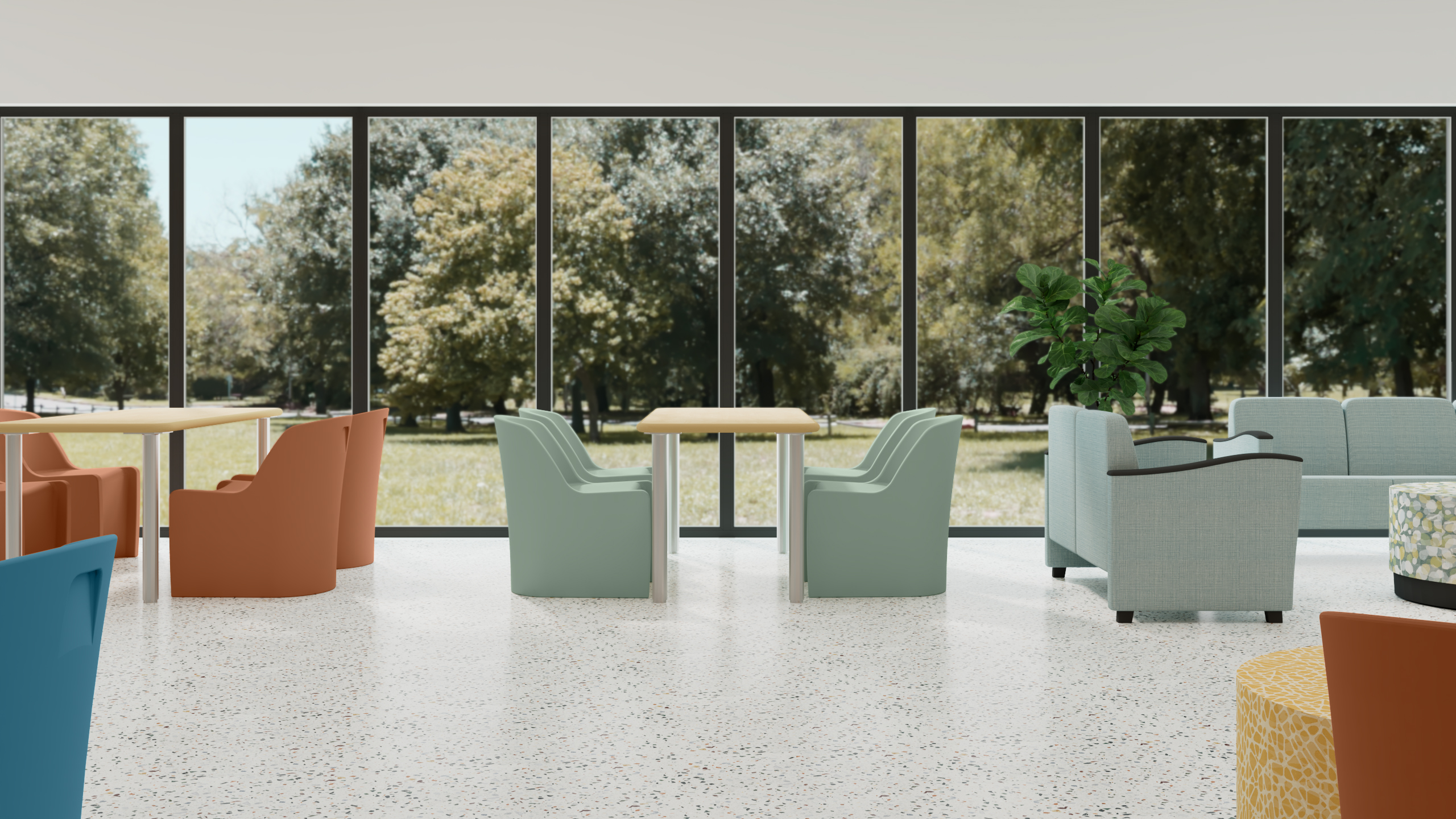 Coupe Lounge Armless | Behavioral Health Seating | Norix